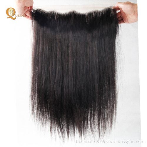 13x4 Lace Frontal Closure Free Part Virgin Remy Human Hair Straight Human Hair Dubai